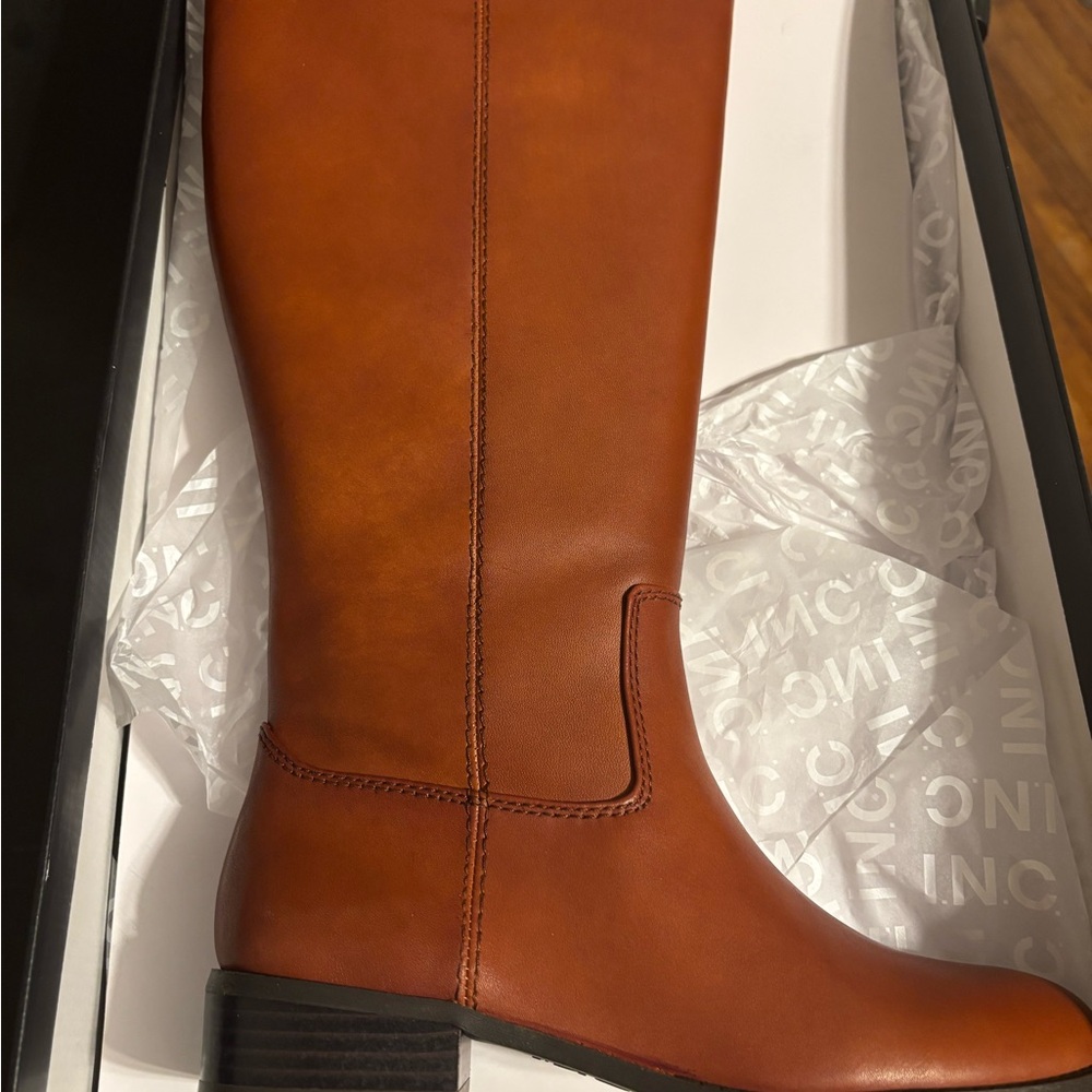 INC International Concepts Tan Heeled Boots